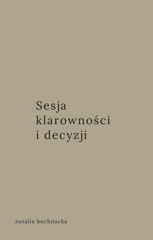 Sesja Klarowności i Decyzji – konsultacja 1:1 online, 60 minut