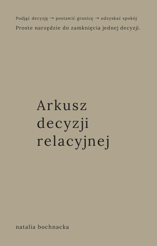 Arkusz decyzji relacyjnej